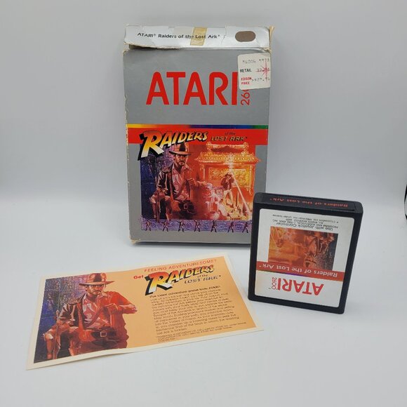 Raiders of the Lost Ark (Atari 2600, 1982) Game & Box Only - Picture 1 of 6